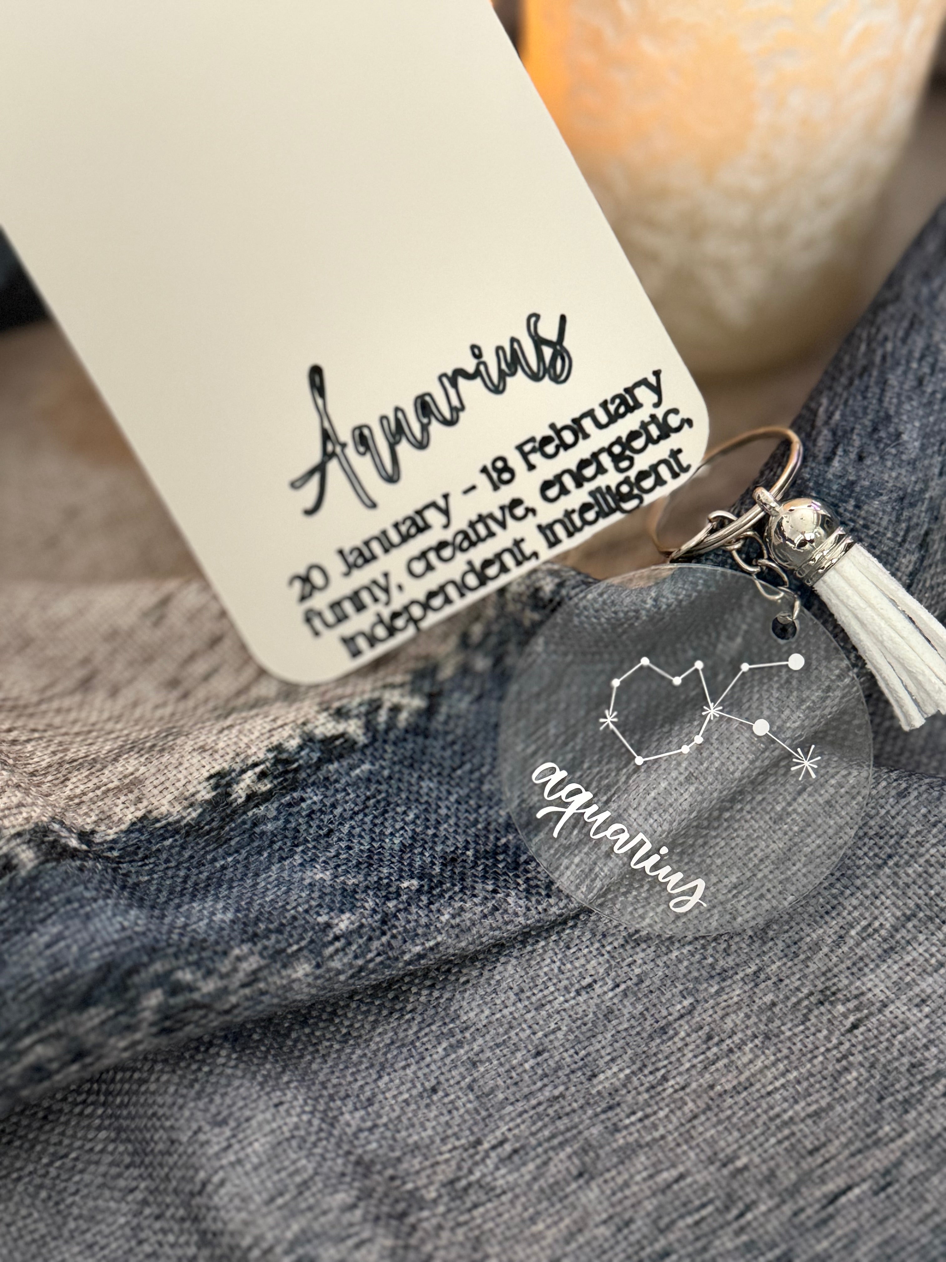 Aquarius Keyring