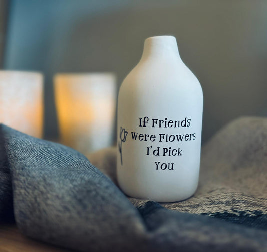 'Friends' Large Milk Bottle Ceramic Vase