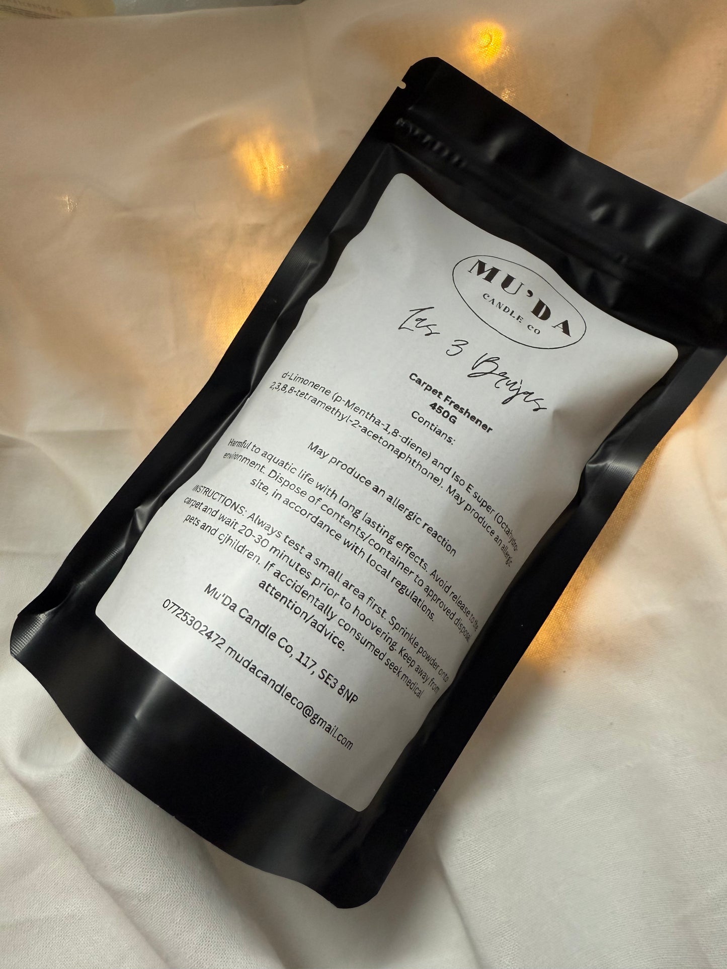 * NEW * Las 3 Brujas Carpet Freshener - 450 Grams