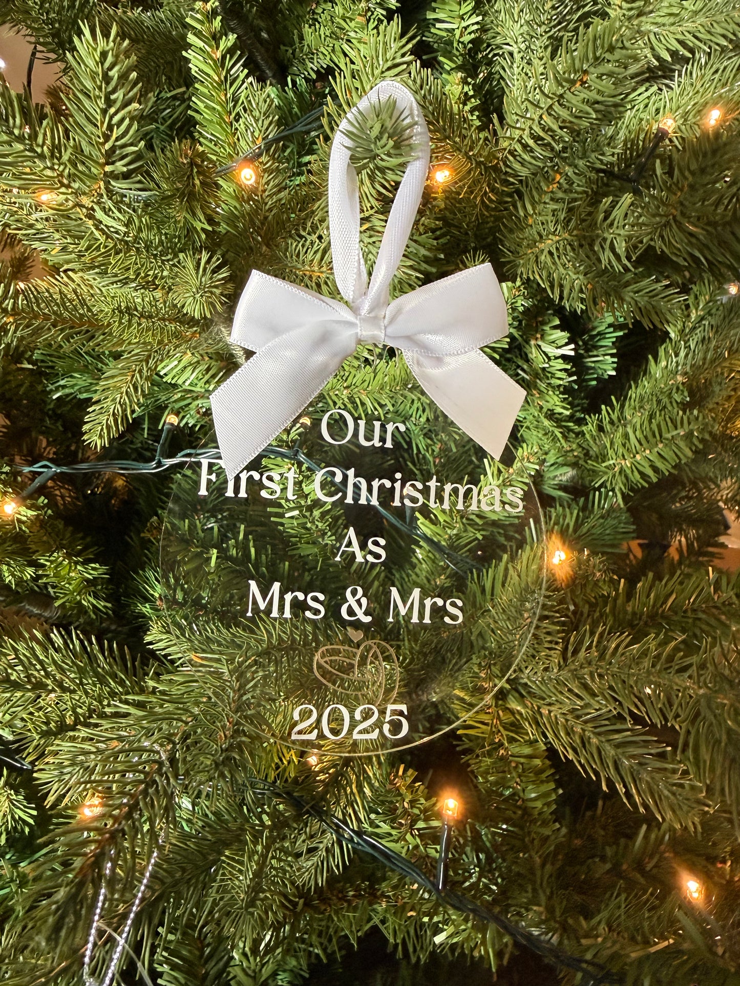 Mrs & Mrs Christmas Bauble
